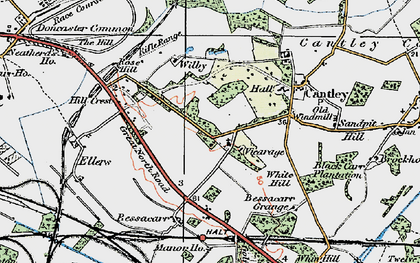 Old map of Bessacarr in 1923