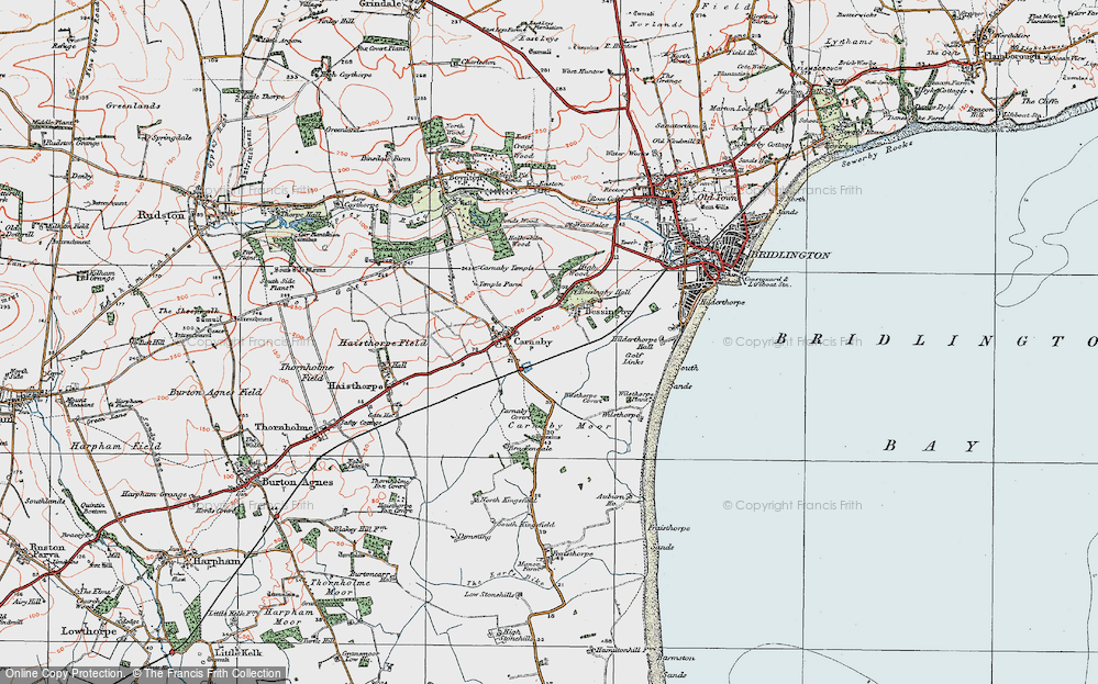 Old Map of Historic Map covering Wilsthorpe in 1924