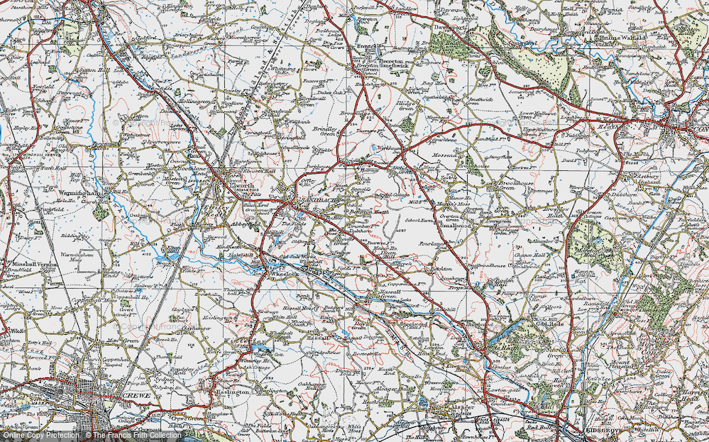 Old Map of Betchton Heath, 1923 in 1923