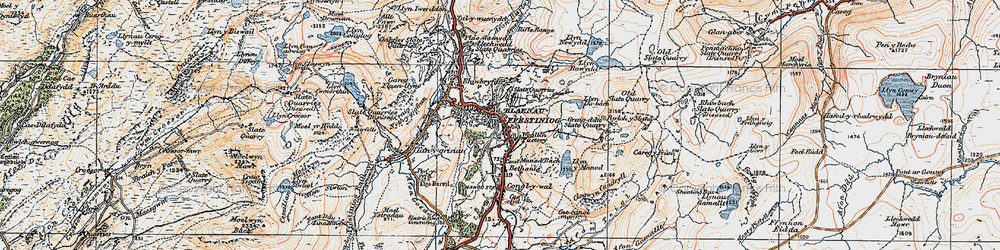 Old map of Bethania in 1922