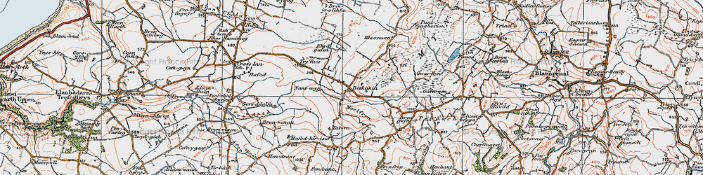 Old map of Bethania in 1923