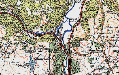 Old map of Betws-y-Coed in 1922