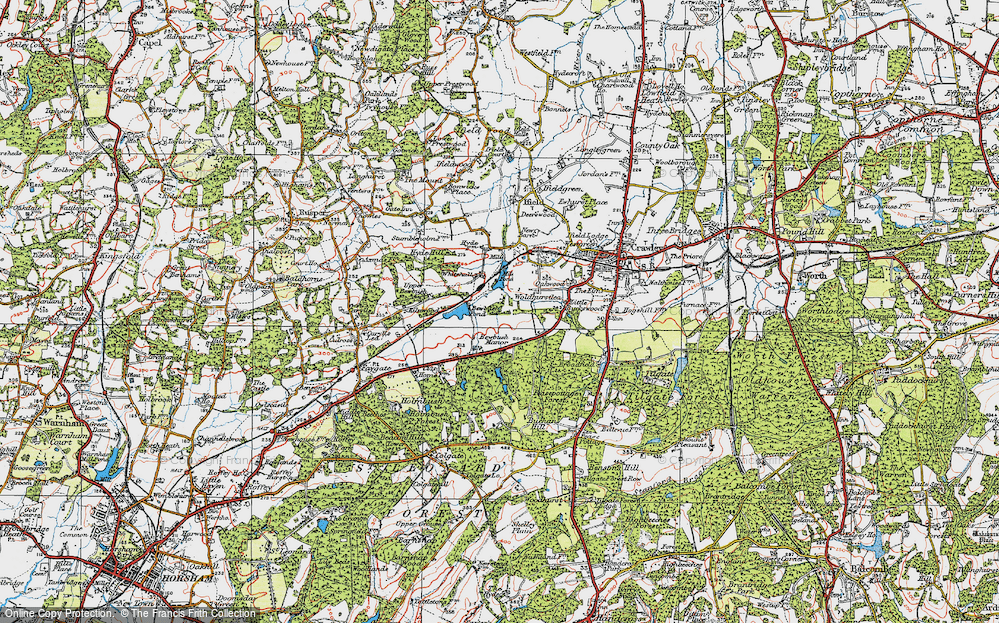 Old Map of Bewbush, 1920 in 1920