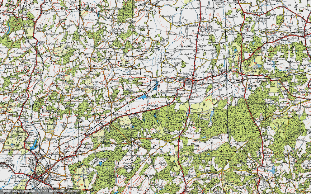 Historic Ordnance Survey Map of Bewbush, 1920