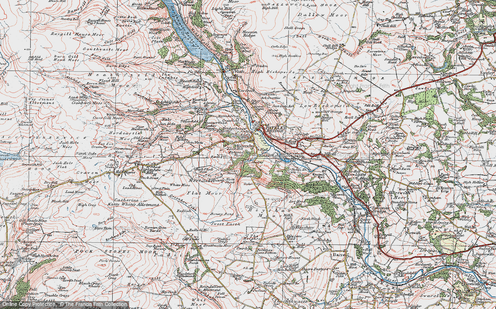 Old Map of Bewerley, 1925 in 1925