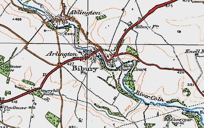Old map of Arlington Row in 1919