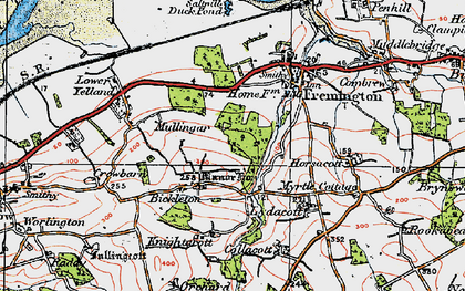 Old map of Brake Plantns in 1919