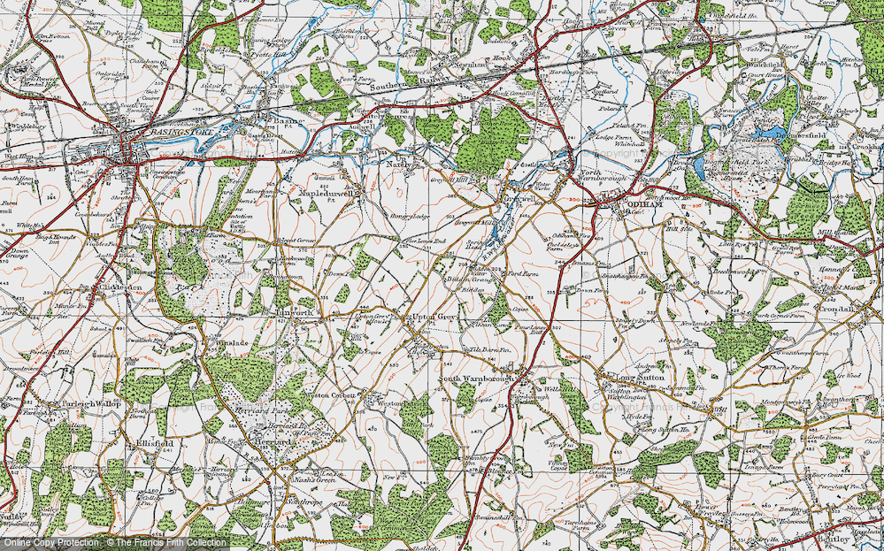 Old Map of Bidden, 1919 in 1919