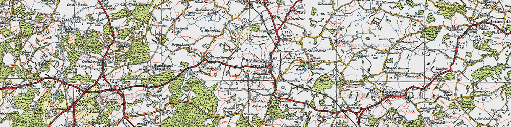 Old map of Biddenden in 1921