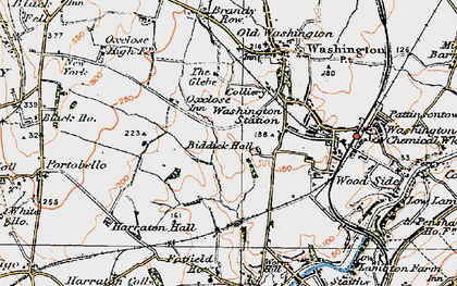 Old map of Biddick in 1925
