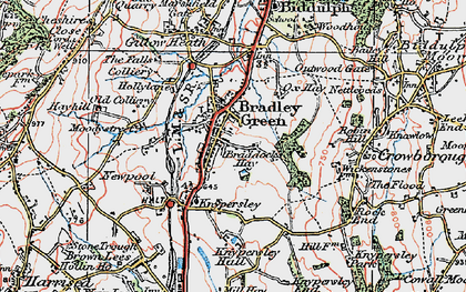 Old map of Biddulph in 1923