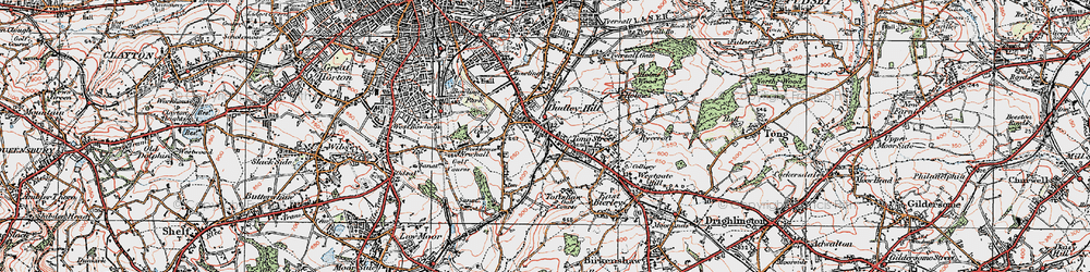 Old map of Bierley in 1925