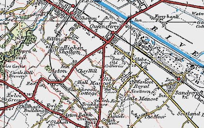 Old map of Big Mancot in 1924