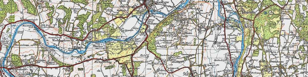 Old map of Bigfrith in 1919