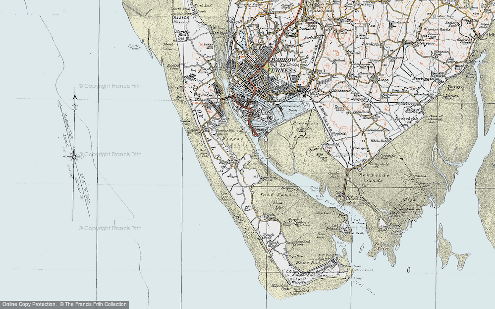 Old Map of Biggar, 1924 in 1924