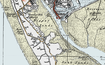 Old map of Biggar Bank in 1924