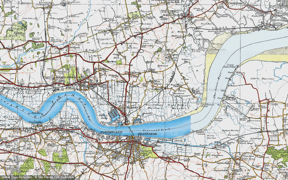 Old Map of Biggin, 1920 in 1920