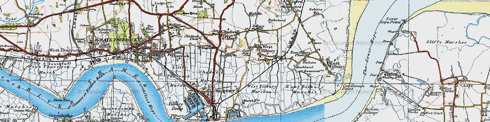 Old map of Biggin in 1920