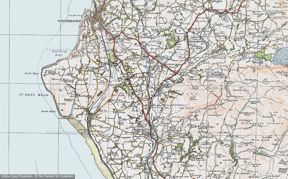 Old Map of Bigrigg, 1925 in 1925