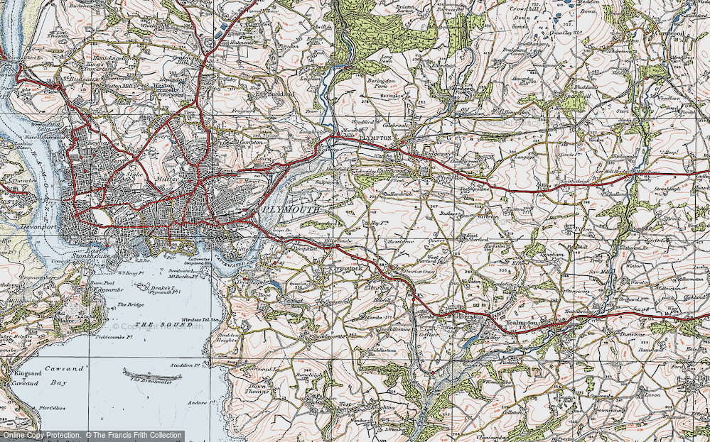 Old Map of Billacombe, 1919 in 1919