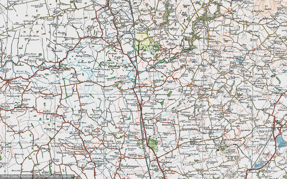 Old Map of Bilsborrow, 1924 in 1924
