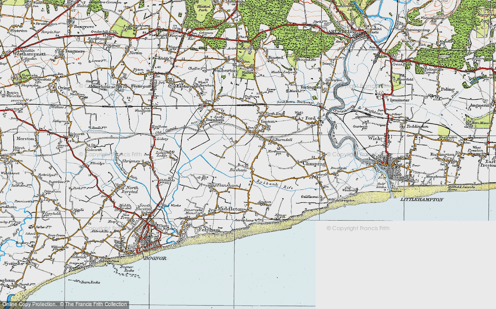 Old Map of Bilsham, 1920 in 1920