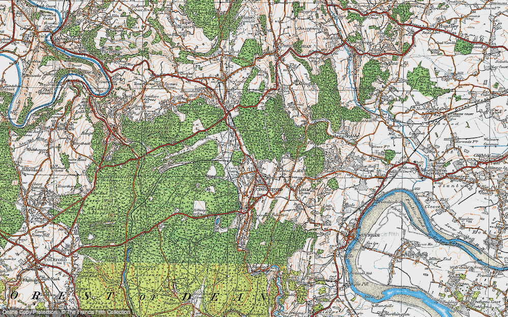 Old Map of Bilson Green, 1919 in 1919