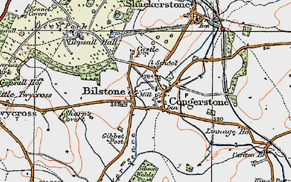 Old map of Bilstone in 1921