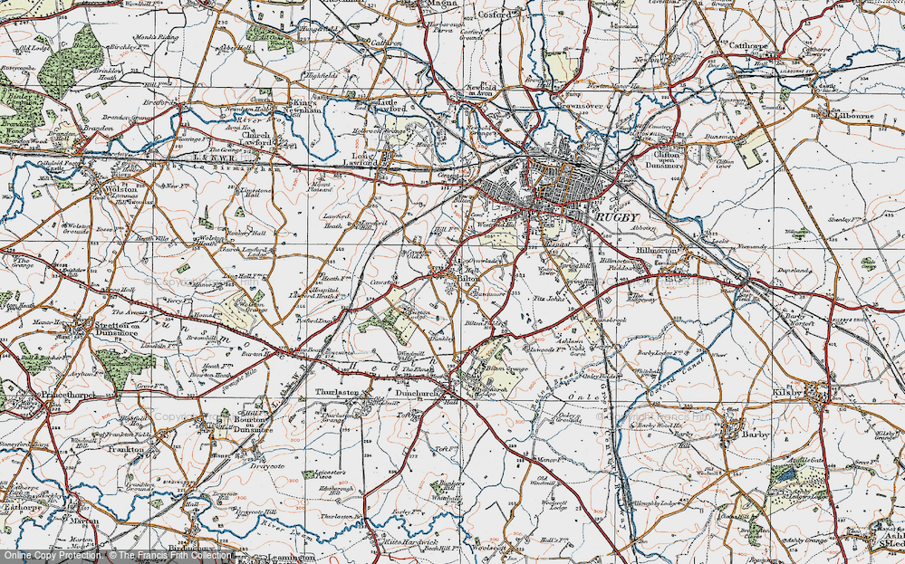 Old Map of Bilton, 1919 in 1919
