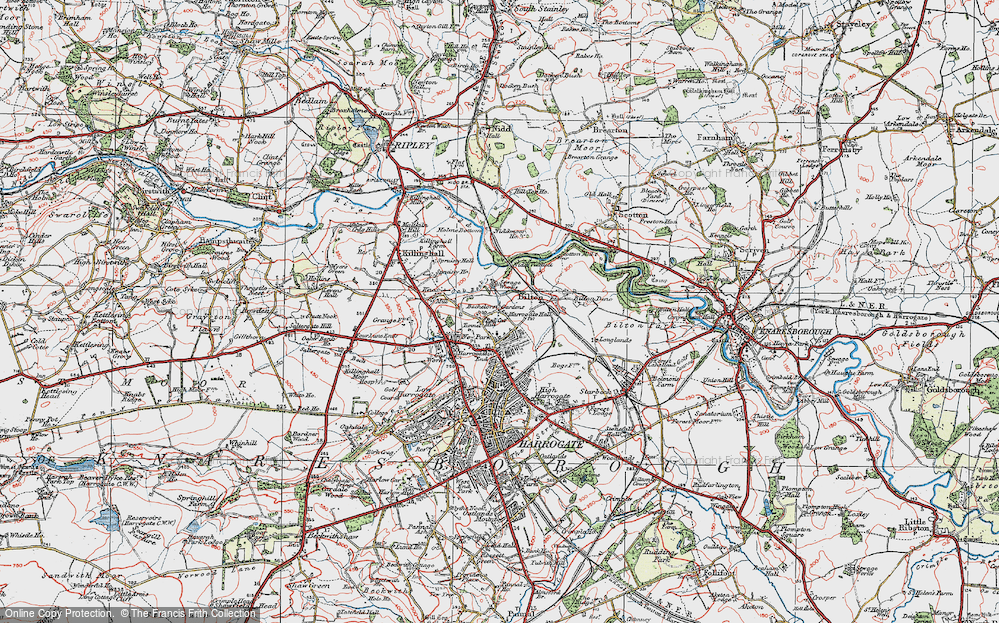 Old Map of Bilton, 1925 in 1925