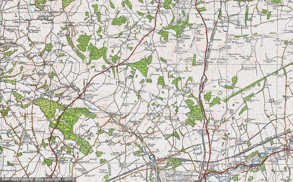 Old Map of Binley, 1919 in 1919