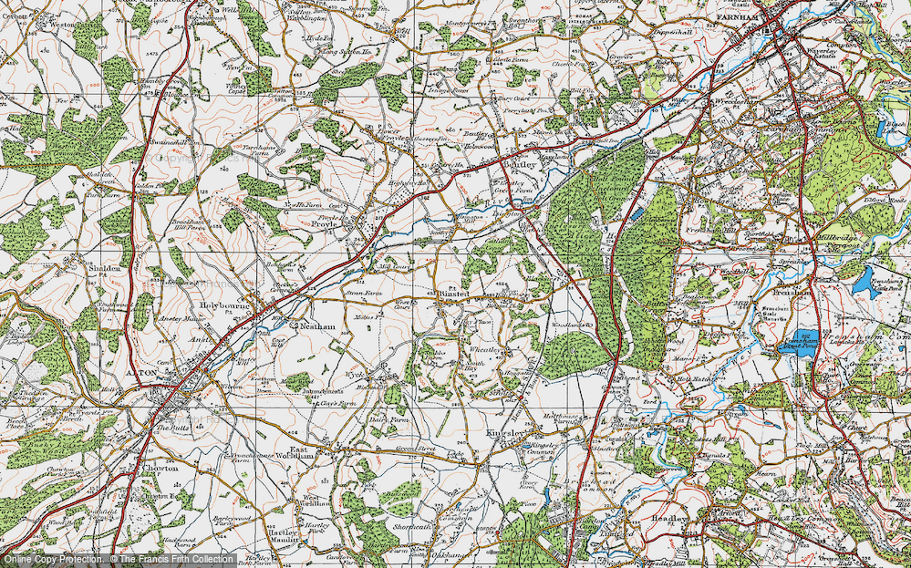 Old Map of Binstead, 1919 in 1919
