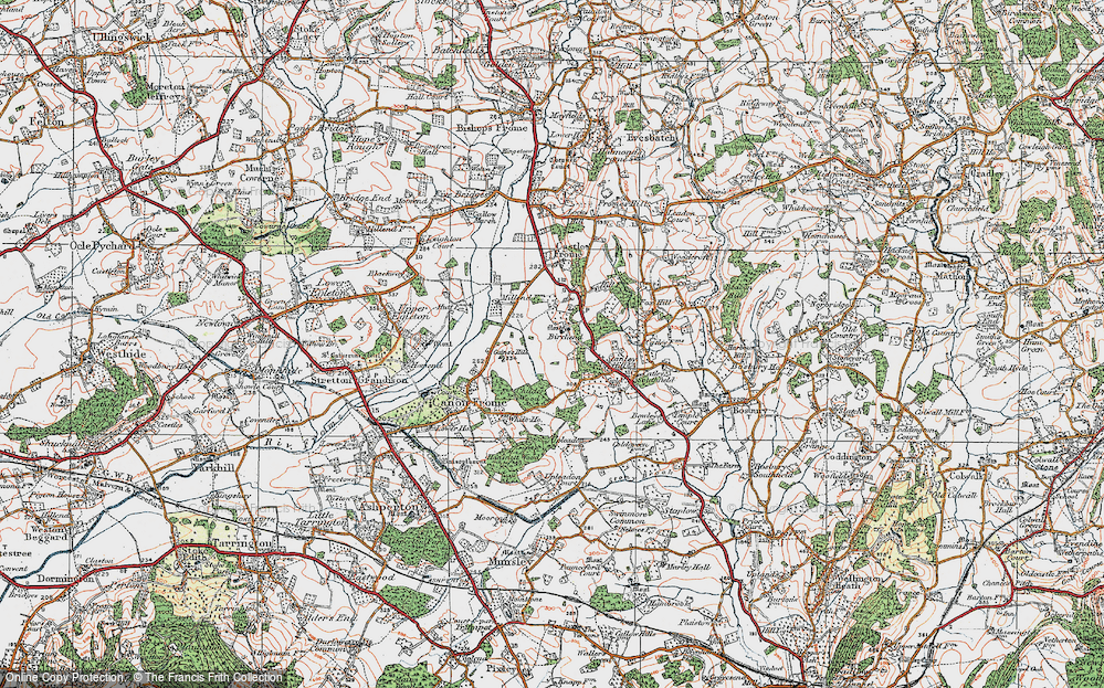 Old Map of Birchend, 1920 in 1920