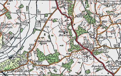Old map of Birchend in 1920