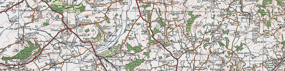 Old map of Birchend in 1920