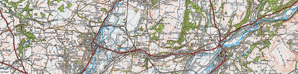 Old map of Birchgrove in 1923