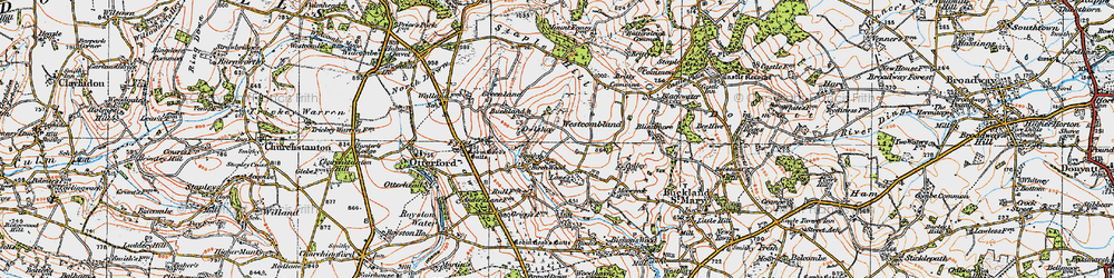 Old map of Birchwood in 1919