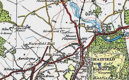 Old map of Birchwood in 1920