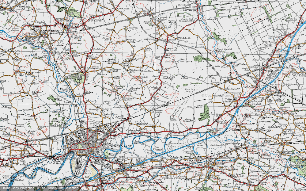 Old Map of Birchwood, 1923 in 1923