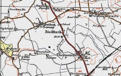 Old map of Birdforth in 1925