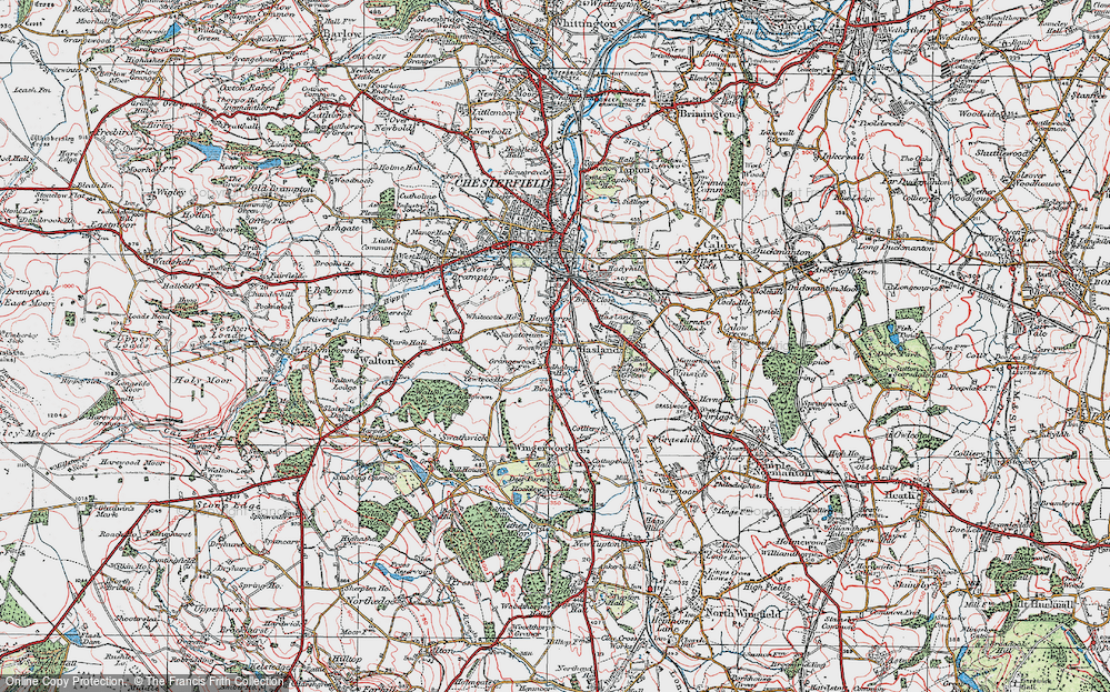 Old Map of Birdholme, 1923 in 1923