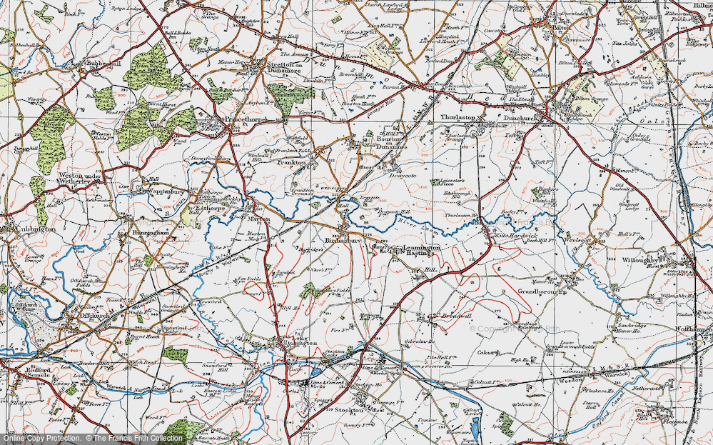 Old Map of Birdingbury, 1919 in 1919