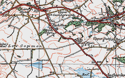 Old map of Broadstone Lodge in 1924