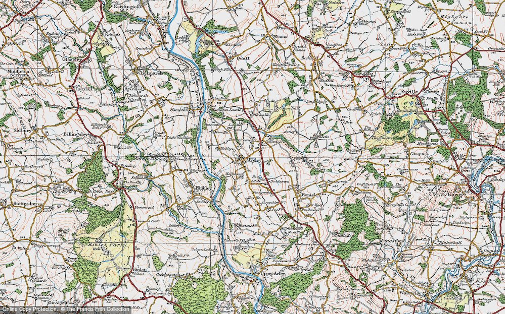 Old Map of Birdsgreen, 1921 in 1921