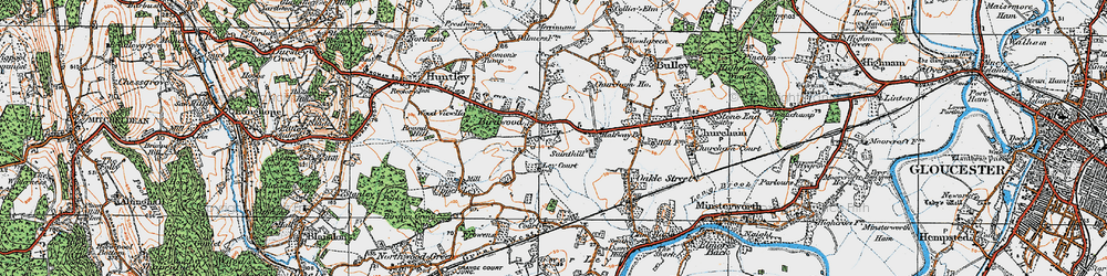 Old map of Birdwood in 1919