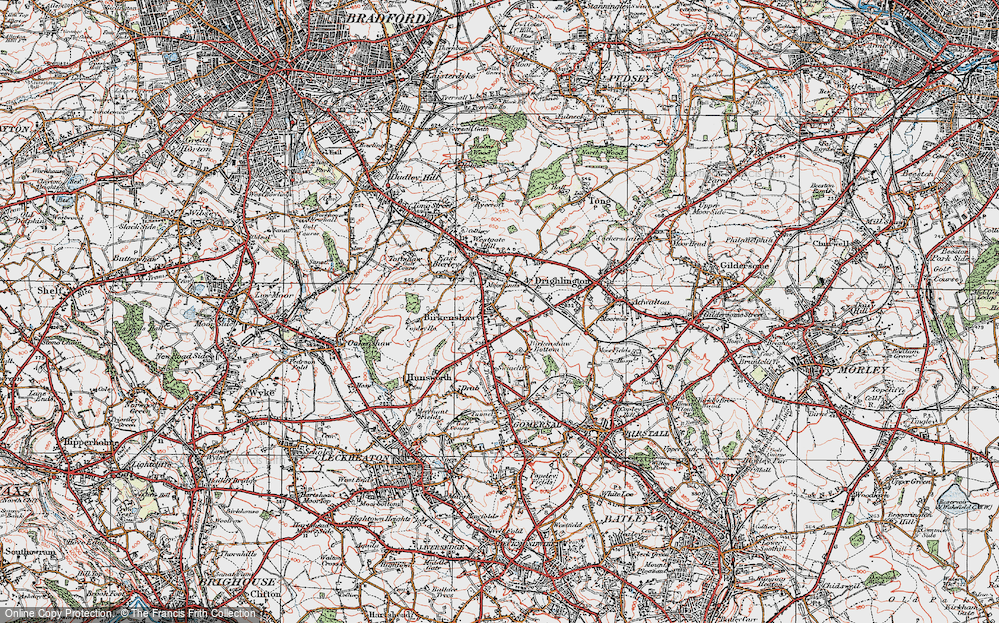 Old Map of Birkenshaw, 1925 in 1925