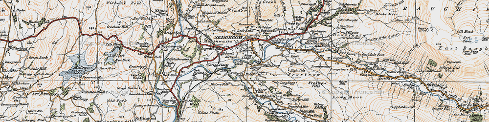 Old map of Birks in 1925