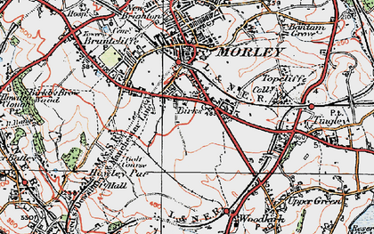 Old map of Birks in 1925