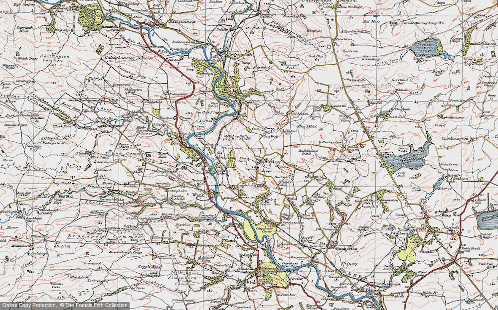 Old Map of Birtley, 1925 in 1925