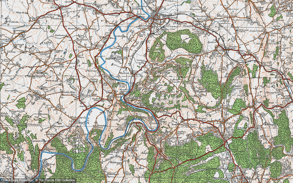 Old Map of Bishop's Wood, 1919 in 1919